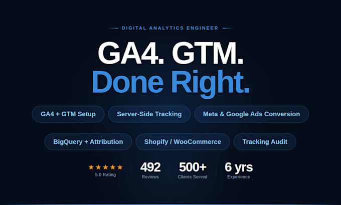 architect ga4, GTM and server side tracking with bigquery for your business