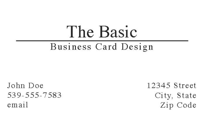 Design A Basic To Intermediate Business Card Layout For You By Giraffedesigns