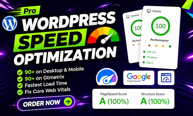increase wordpress speed optimization for gtmetrix, google page speed insights