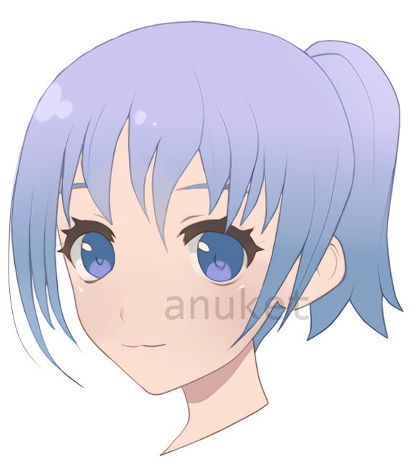 Draw A Cute Anime Girl For You By Anuket32