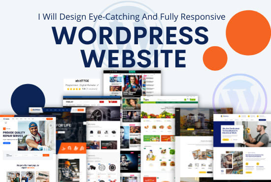 create a commercial business wordpress website