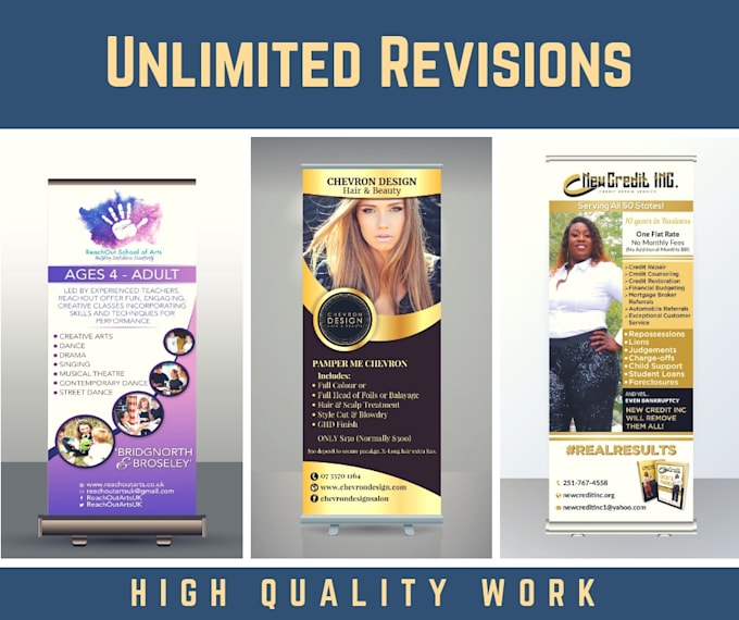 design professional roller and roll up banners