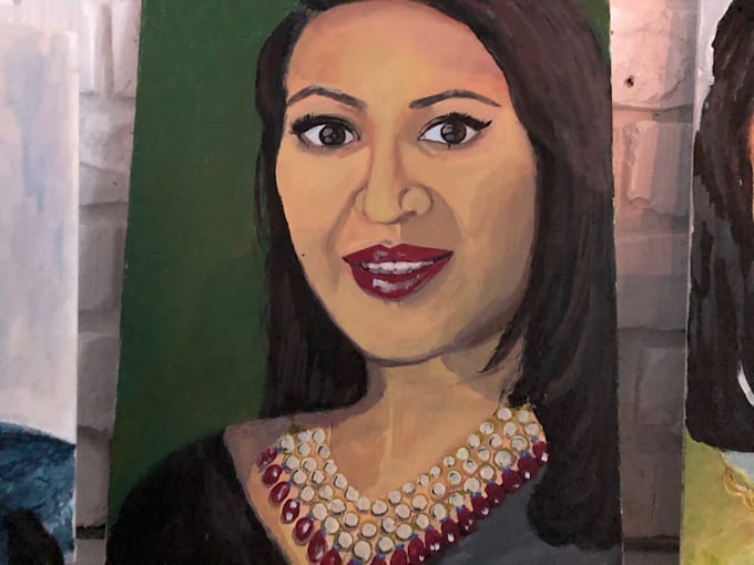 Paint your portrait from a photo by Nk7077 Fiverr