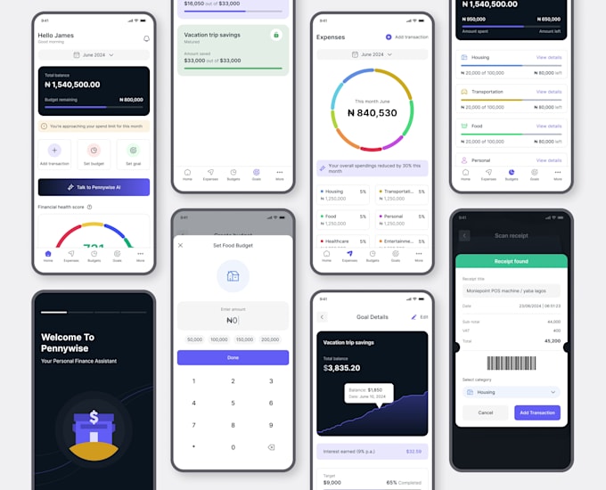 design a modern mobile app or web app uiux design