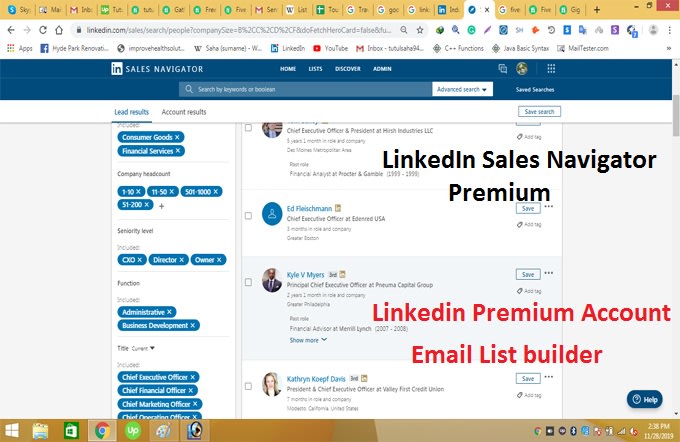 do linkedin lead generation with target b2b email prospects