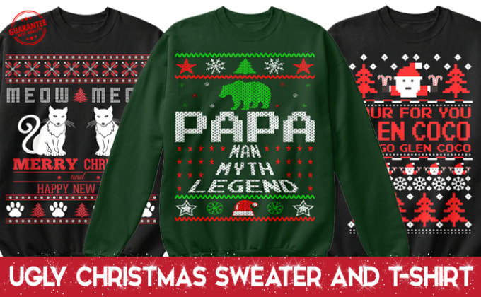 meow christmas sweater