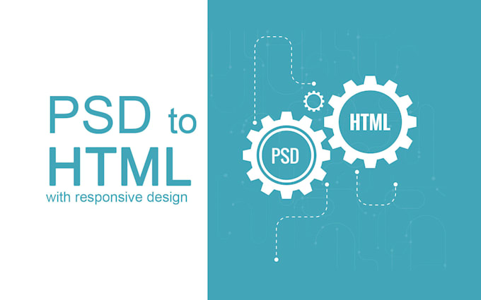 convert PSD to HTML5 responsive website