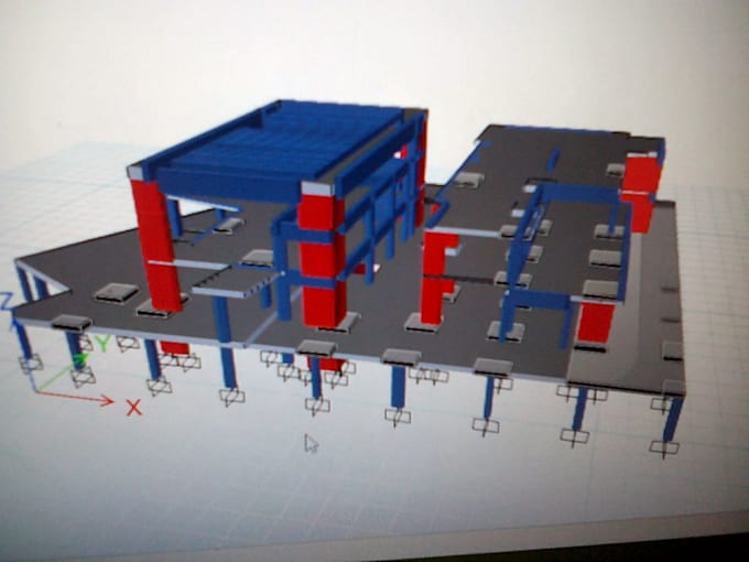 do etabs and sap 3d models under gravity and lateral loads