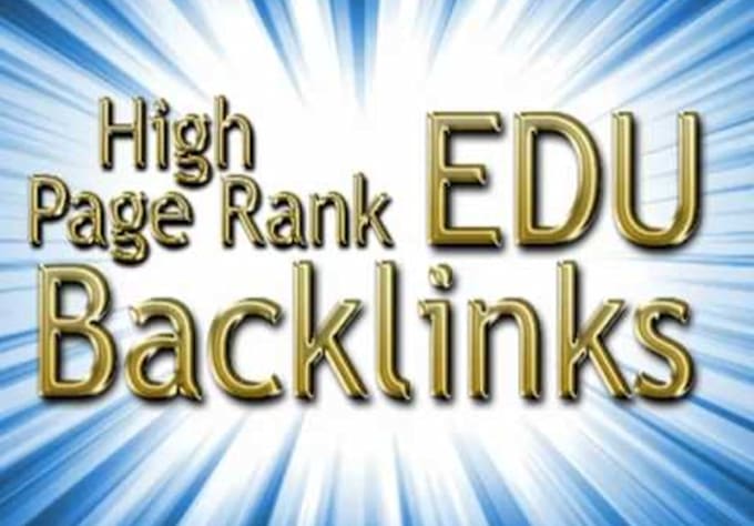 create 500+ quality high PR edu backlinks only