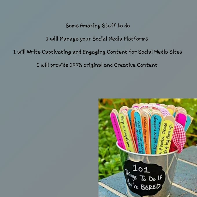 write social media content