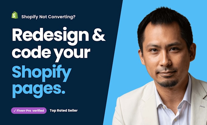 redesign and optimize your shopify store or website to improve conversion and UX