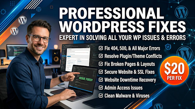 fix wordpress website issues, bugs, and errors