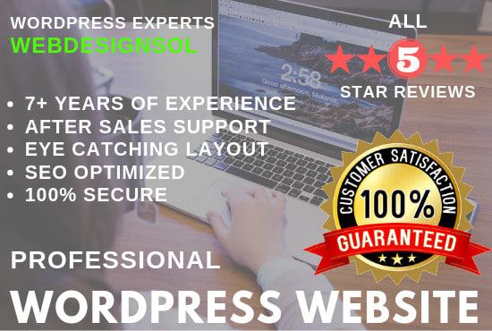 build and design professional responsive wordpress website