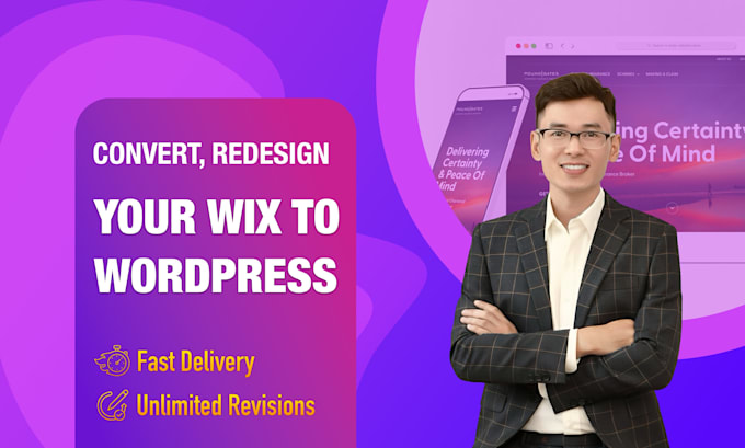 migrate, clone or copy your wix website to wordpress