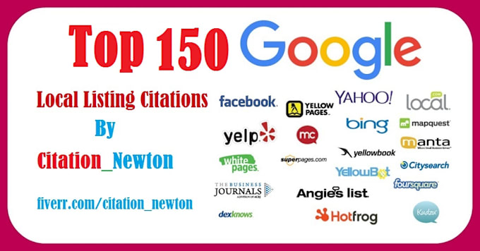 Do Top 150 Usa Local Listings Citations By Citation Newton Fiverr