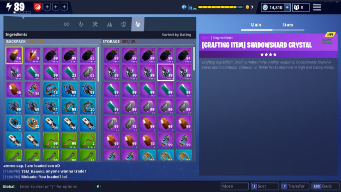 Fortnite Save The World Crafting Items Get You Any Material In Fortnite By Climbingtrain8 Fiverr