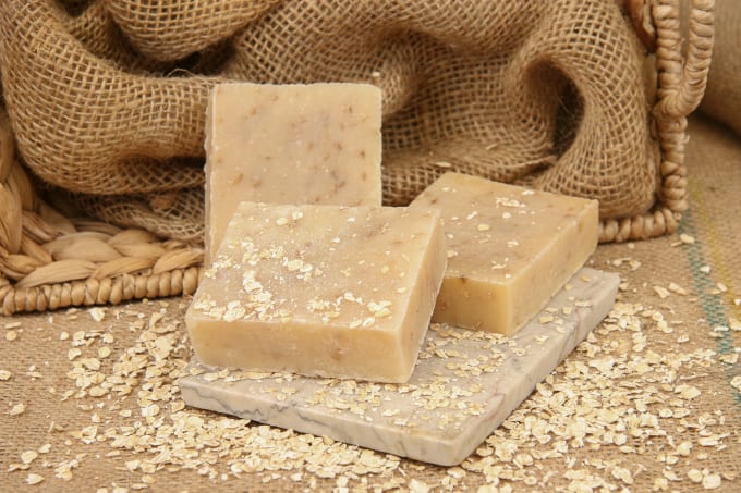 mail you a bar of unscented oatmeal goats milk soap