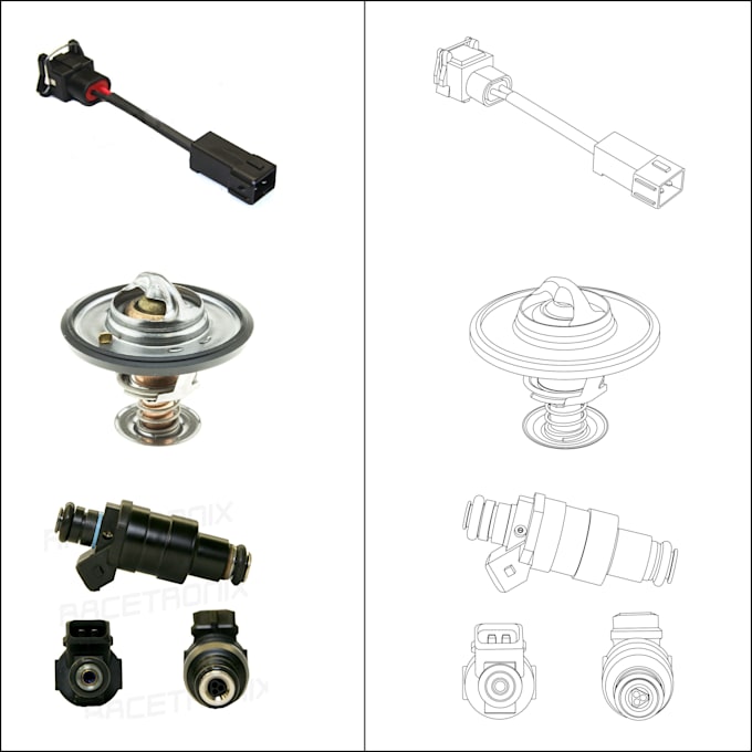 do electrical spare parts low jpg png convert into vector graphics