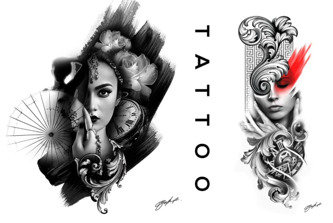 Design Custom Tattoo Design By Fourfeetninja