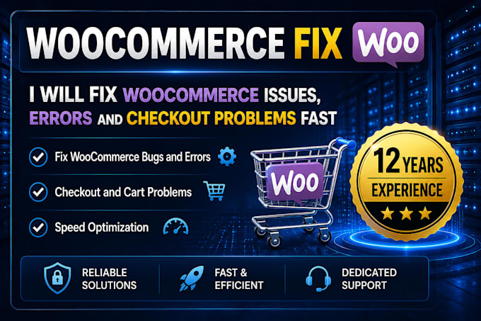 fix woocommerce issues, errors, and checkout problems fast
