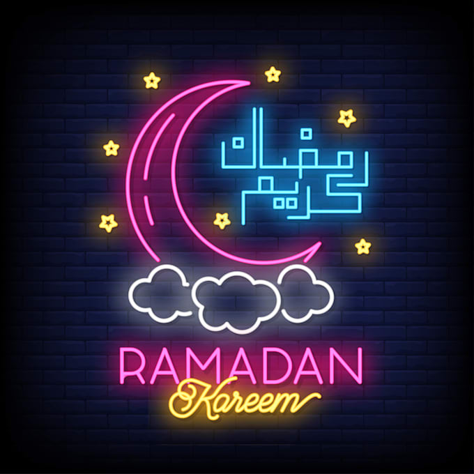 make a logo or illustration design using the neon style