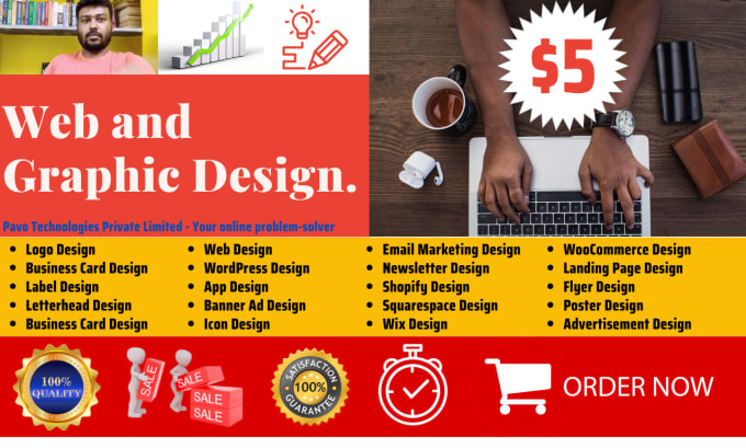 Do web and graphic design by Pavotech | Fiverr