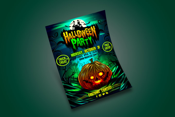 Make Cool And Awesome Halloween Flyers And Design By Hamzakhalid2k16