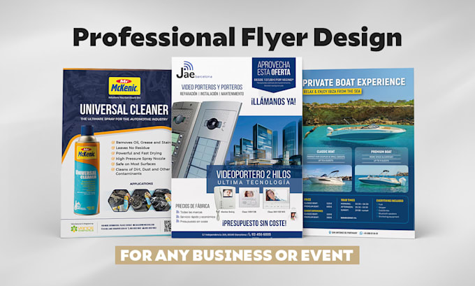 design a professional flyer for your business or event