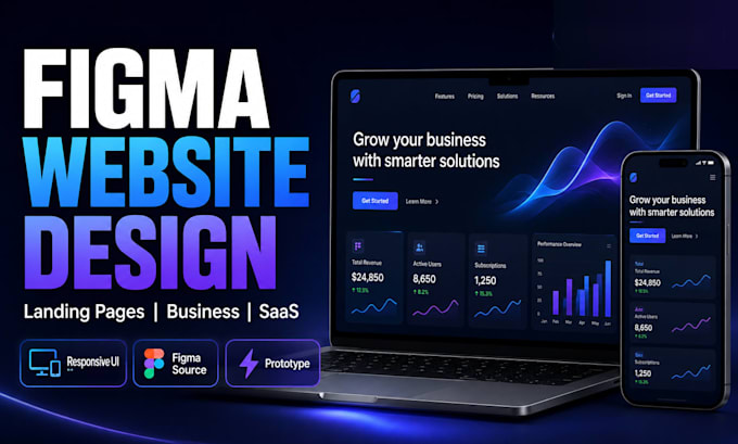 create figma website design and landing page ui ux