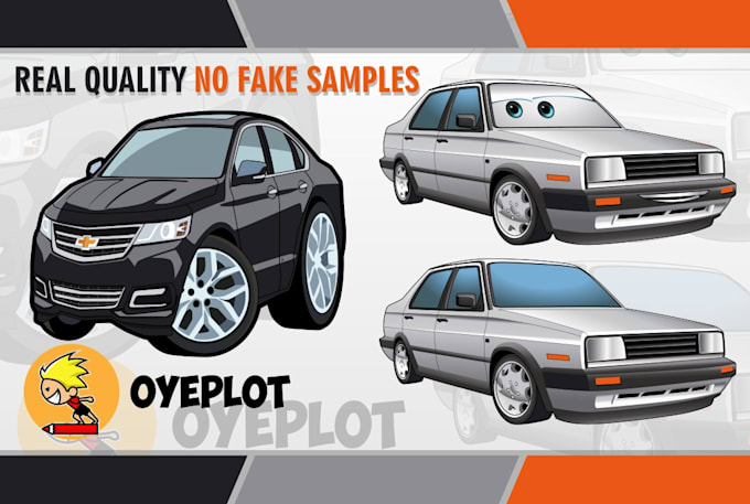draw amazing vector car illustration or any vehicle