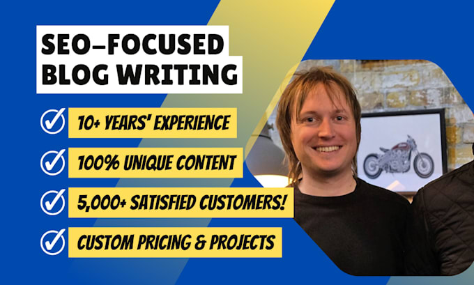 provide SEO blog writing, copywriting and content writing