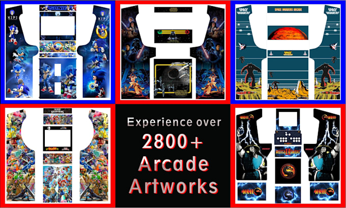 design arcade cabinet artwork and wraps