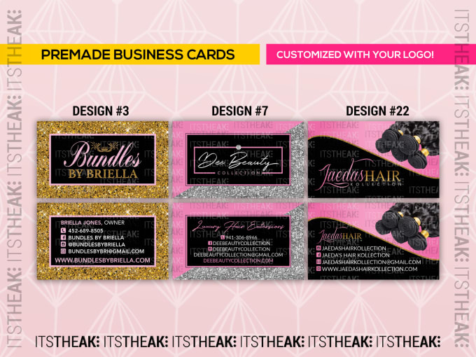 Design Business Cards For Your Hair Or Beauty Business By Itstheak Fiverr