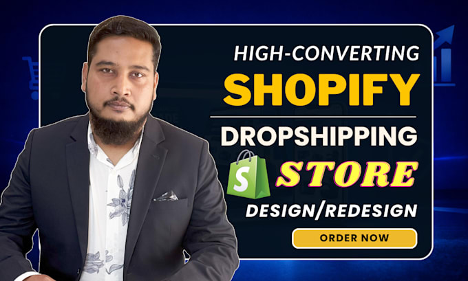 build automated shopify dropshipping store and shopify store design