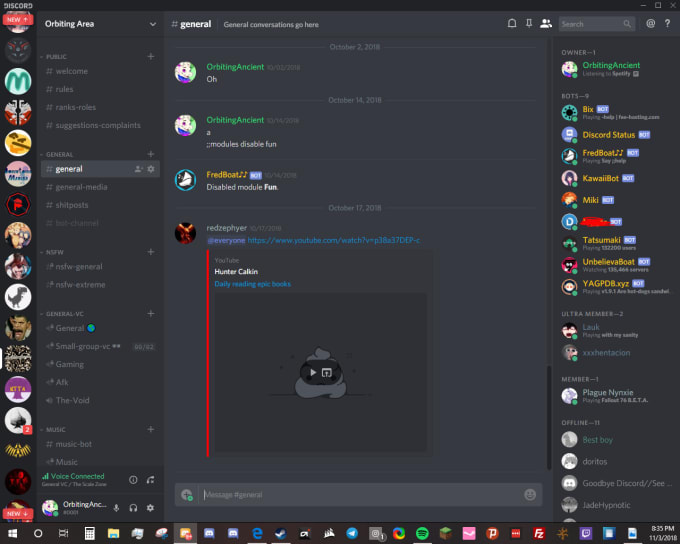 Create a amazing discord server for you by Orbitingancient.