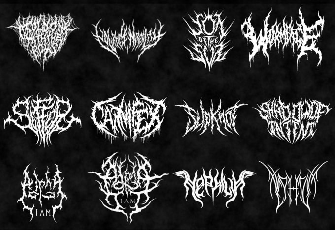 Draw A Metal Band Logo By Neon Cacti
