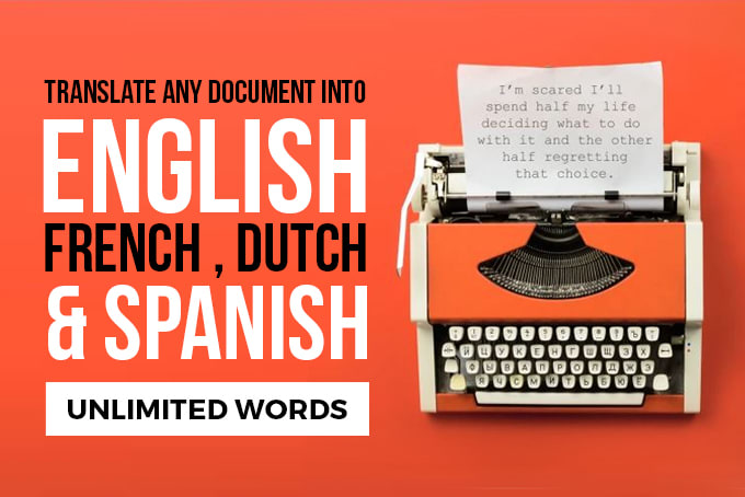 translate any document from english or vice versa