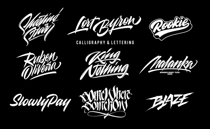Design custom calligraphy, hand lettering, typography logo by Sashacko ...