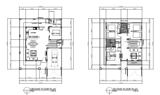 Create autocad designs of houses by Khryzen | Fiverr