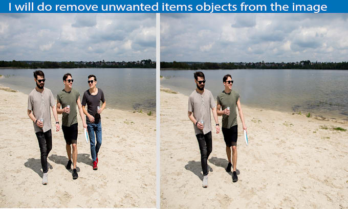 remove unwanted items objects from the image