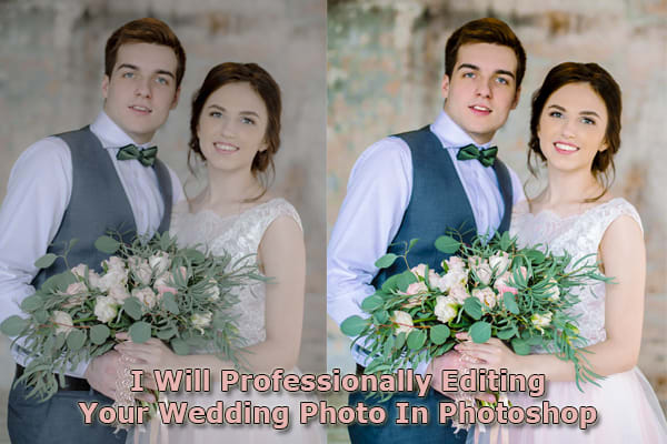 Professionally Editing Your Wedding Photo In Photoshop By