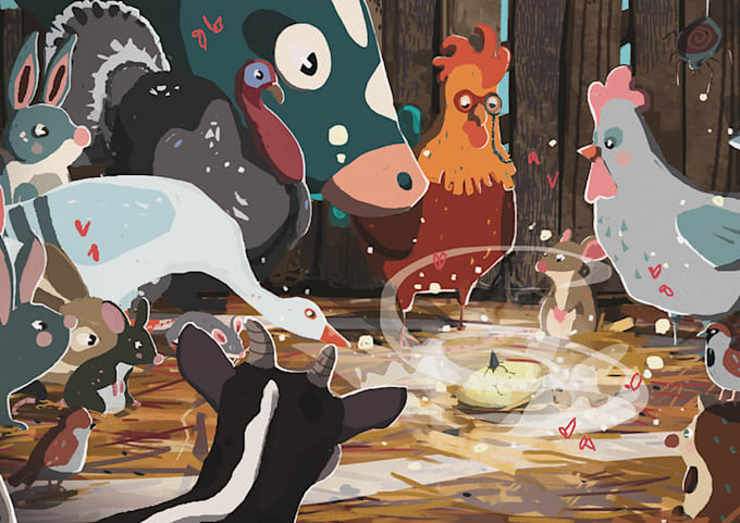create a beautiful illustrated christmas card