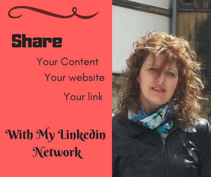 share your link at my linkedin network