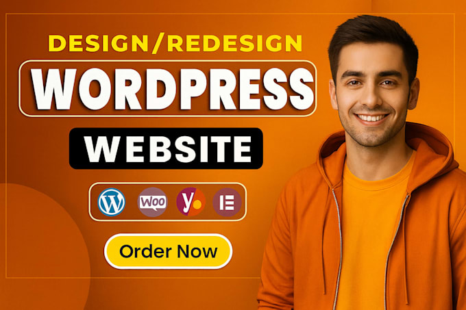 design redesign wordpress website, website development as a full stack developer