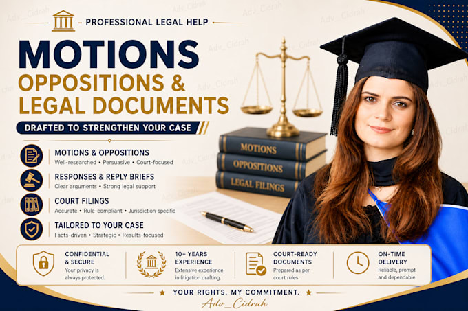 provide pro se litigation legal support and draft legal motions and oppositions