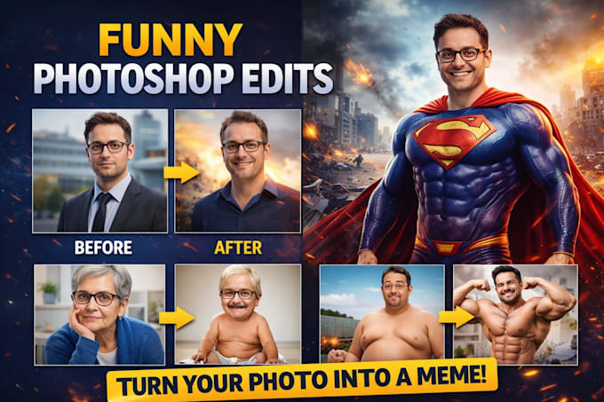 turn your photos into funny memes with photoshop editing