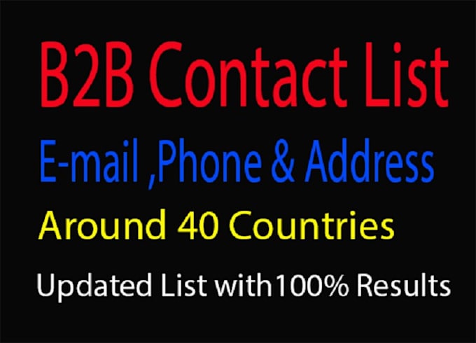 provide business list with email and phone in any country
