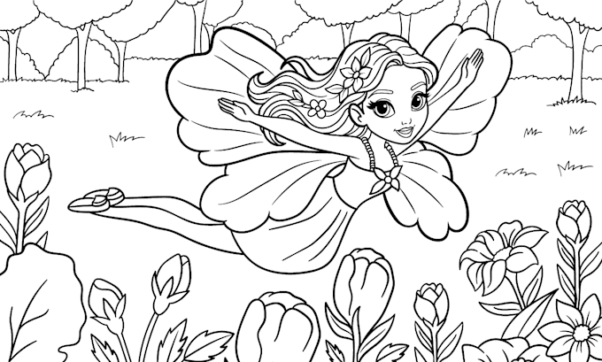 create custom coloring book pages for kids and adults
