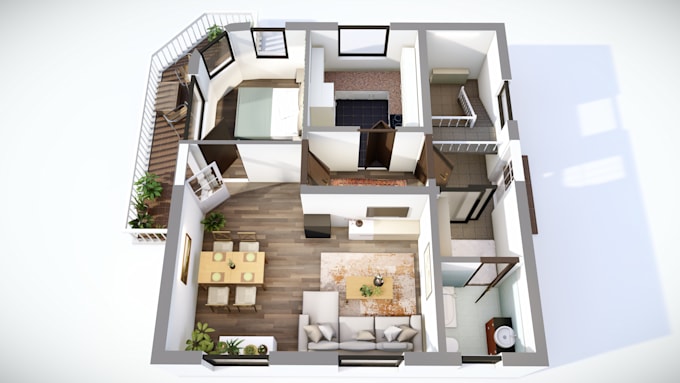create professional 3d floor plans for homes and apartments