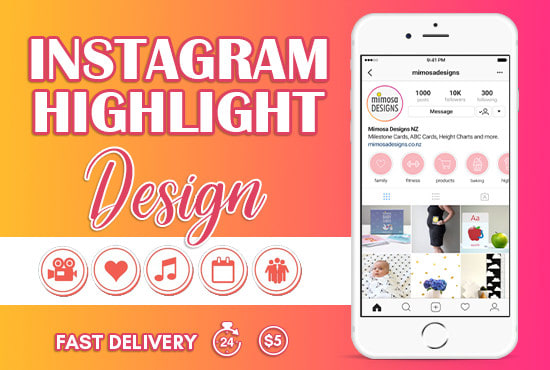 Design a custom instagram story highlight covers luxury by Zackdesi ...